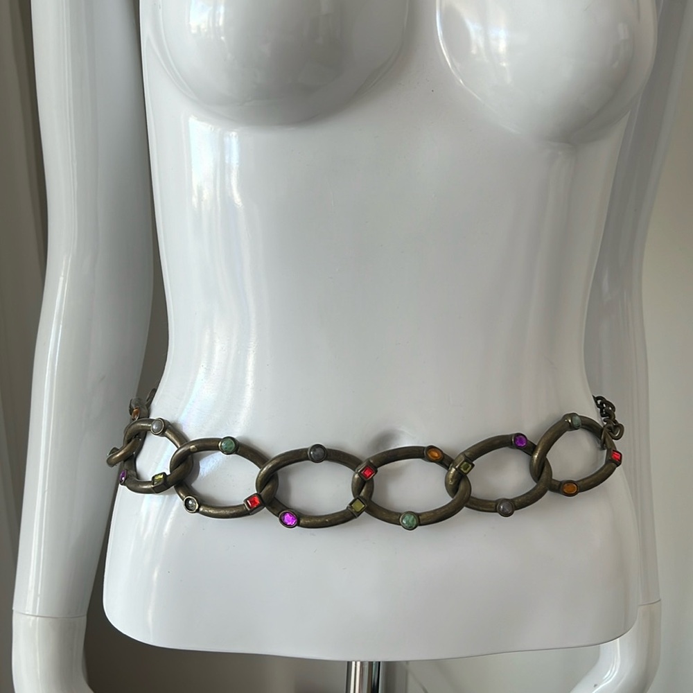 Brass chain belt 40 in length